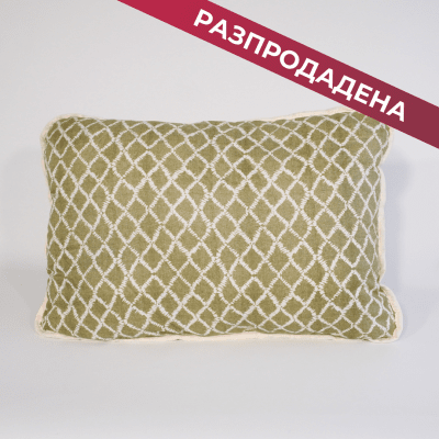 Възглавница „Мерино Натурал Грийн" 50/70 см,с пълнеж от вълна , за всички позиции на сън