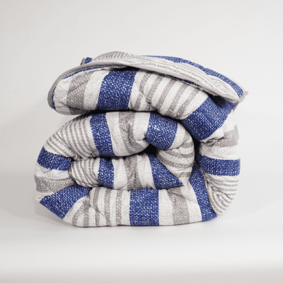 Вълнена олекотена завивка Мерино Грид 200/210 см