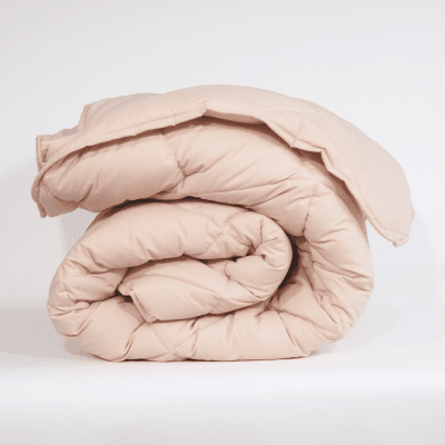 Памучна зимна олекотена завивка "Париж Екрю" единична 150/210 см