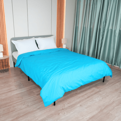 Плик за олекотена завивка, Ранфорс 100% памук, Тюркоаз, 150/210 см