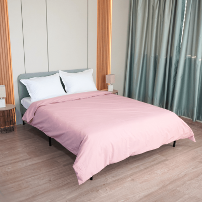 Плик за олекотена завивка, Ранфорс 100% памук, Бледо Розово, 200/210 см