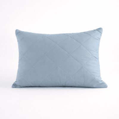 Памучна възглавница "Мерино Лайт Аква" с пълнеж от вълна 50/70 см 