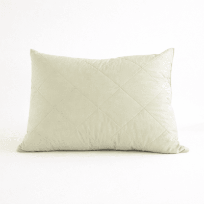 Памучна възглавница "Мерино Лайт Мента" с пълнеж от вълна 50/70 см 