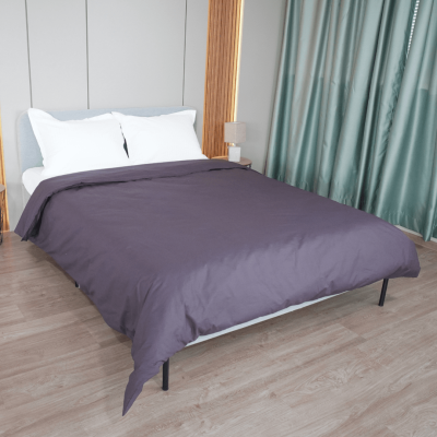 Плик за олекотена завивка, Ранфорс 100% памук, Графит, 200/210 см