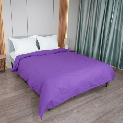 Плик за олекотена завивка, Ранфорс 100% памук, Лила Тъмно, 200/210 см