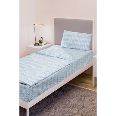 Двоен спален комплект Daily Zig Zag Blue