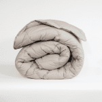 Памучна зимна олекотена завивка "Париж Сива" единична 150/210 см