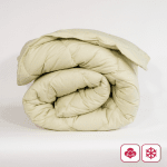 Памучна зимна олекотена завивка "Париж Мента"  двойна 200/210 см