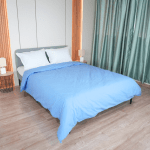 Плик за олекотена завивка, Ранфорс 100% памук, Светло син, 150/210 см