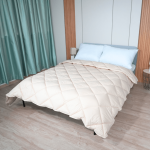 Лятна вълнена завивка "Мерино Лайт Екрю" единична 150/210 см 