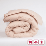 Лятна вълнена завивка "Мерино Лайт Екрю" единична 150/210 см 