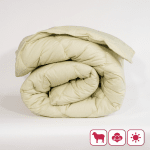 Лятна вълнена завивка "Мерино Лайт Мента" двойна 200/210 см