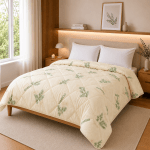 Лятна олекотена завивка за единично легло Бамбу Хербал 150/210 см.