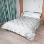 Памучна зимна олекотена завивка "Париж Сива"  двойна 200/210 см