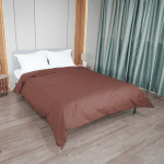 Плик за олекотена завивка, Ранфорс 100% памук, Мока, 200/210 см