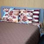 Двулицево капитонирано шалте Страйп, в три размера