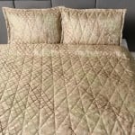 Кувертюра за спалня от 100% жакард с две декоративни калъфки Голд